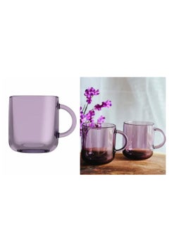 Pasabahce Tea Mug Set Iconic -6 Cups- (245 ML) Purple