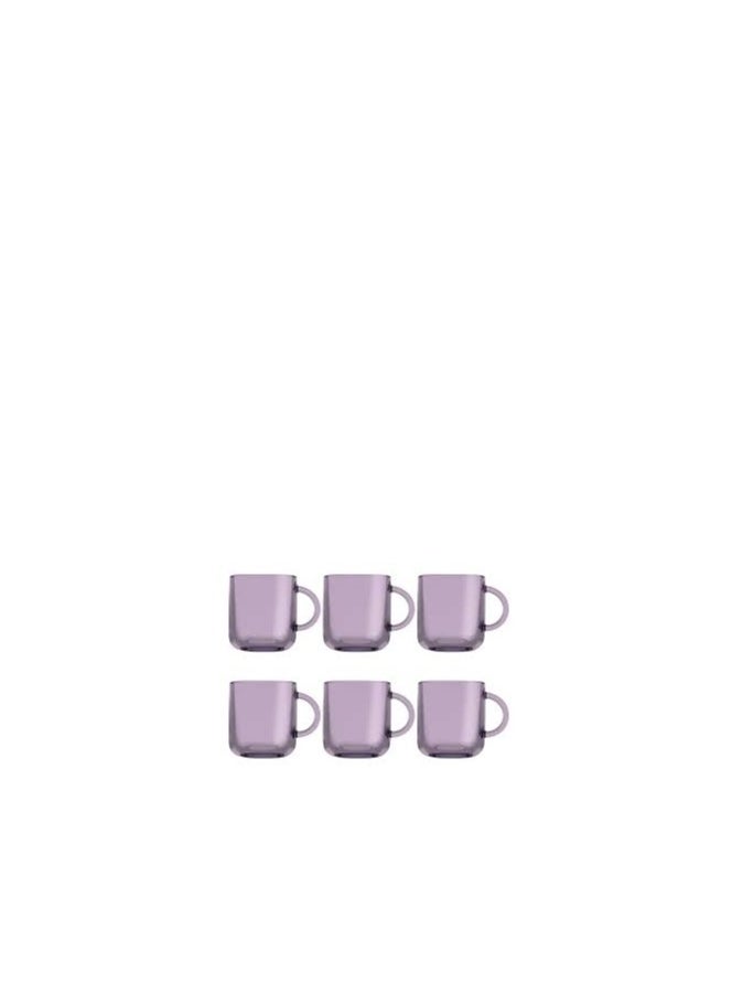 Pasabache - Pasabahce Tea Mug Set Iconic -6 Cups- (245 ML) Purple - Image 1