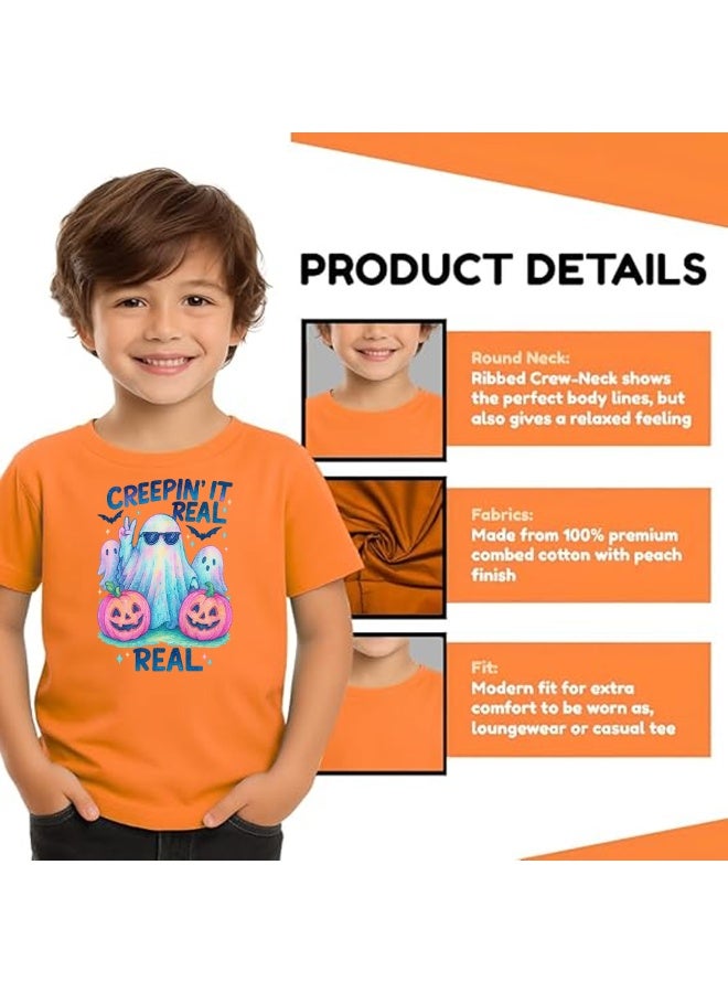 برينت شوب فور مي تي شيرت الهالوين للأولاد، تي شيرت اليقطين للأولاد، مثالي لهدية عيد الشكر في الهالوين، هدايا تذكارية مثالية وهدايا الحفلات - Image 4
