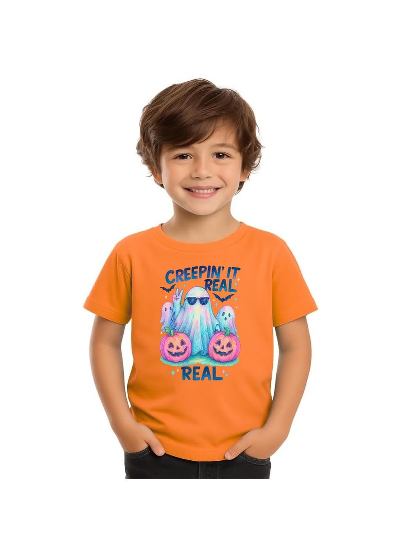 برينت شوب فور مي تي شيرت الهالوين للأولاد، تي شيرت اليقطين للأولاد، مثالي لهدية عيد الشكر في الهالوين، هدايا تذكارية مثالية وهدايا الحفلات - Image 1