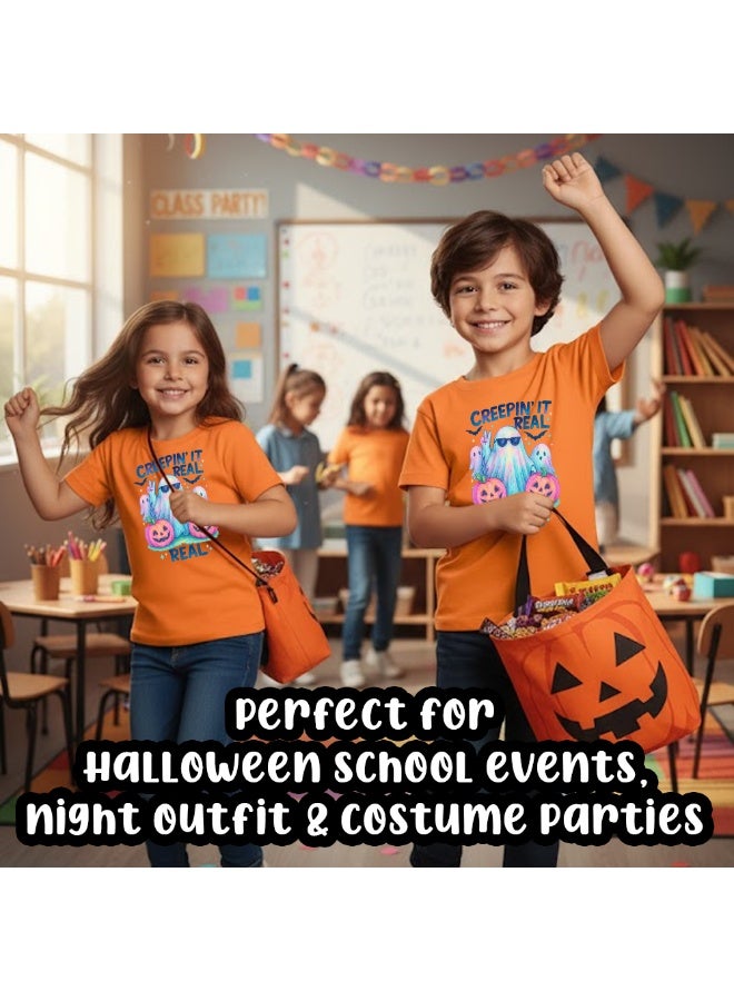 برينت شوب فور مي تي شيرت الهالوين للأولاد، تي شيرت اليقطين للأولاد، مثالي لهدية عيد الشكر في الهالوين، هدايا تذكارية مثالية وهدايا الحفلات - Image 5