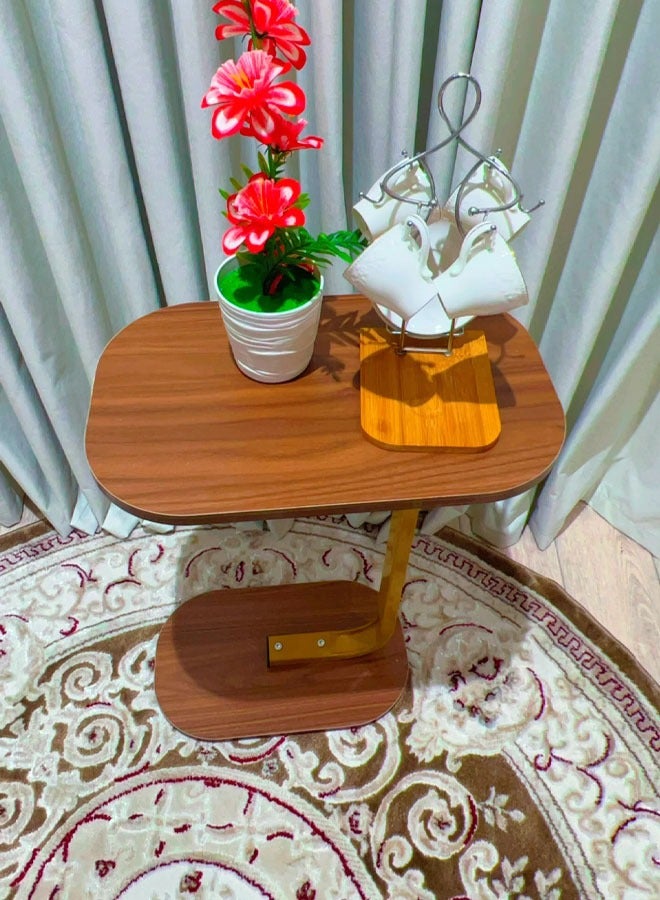 شي ون طاولة جانبية خشبية بتصميم عصري - Image 2