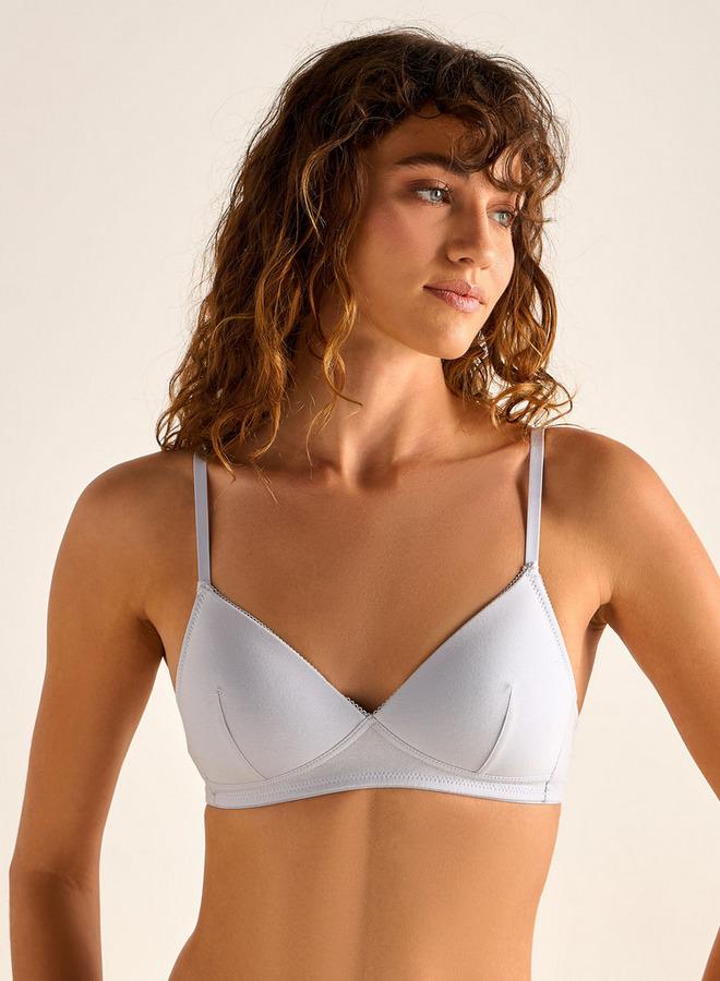 Splash FAV Non-Wired Comfort Demi Bra with Hook and Eye Closure - Image 1