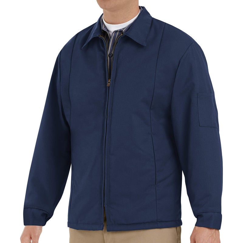 Red Kap mens Perma Lined Panel Jacket work utility outerwear Navy Large US