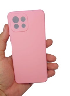 Blue Sky Compatible with MI 11 Lite  Case Liquid Silicone Case Full Body Protective Cover Shockproof Slim Phone Case Anti-Scratch Soft Microfiber Lining  - Image 4