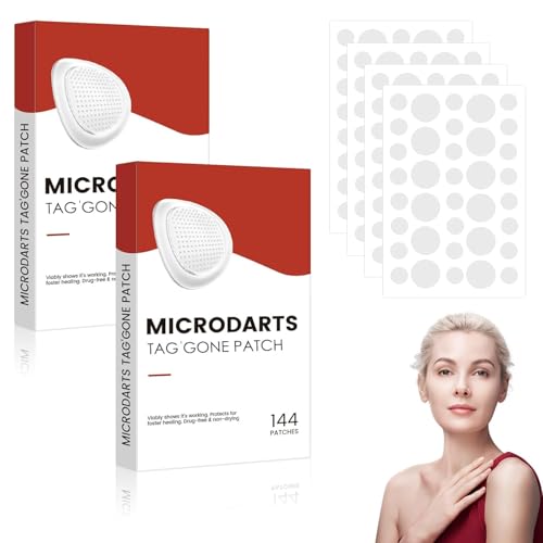 Elvana Pro Micro Darts Tag Gone Skin Patches, Natural Nano Pimple Plasters, Microdart Plasters, Acne Pimple Patches, Micro Pimple Plaster's for All Skin Types (4 Sheet) - Image 1