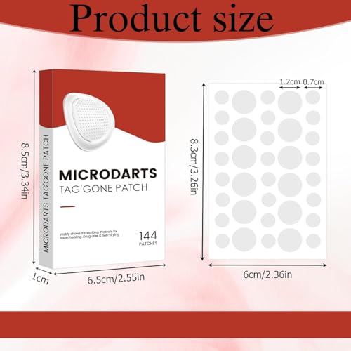 Elvana Pro Micro Darts Tag Gone Skin Patches, Natural Nano Pimple Plasters, Microdart Plasters, Acne Pimple Patches, Micro Pimple Plaster's for All Skin Types (4 Sheet) - Image 2