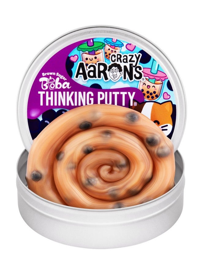 كريزي أرونز معجون التفكير Crazy Aaron'S 4" Brown Sugar Boba 90 جرام - لا يجف أبدًا - معجون اللعب الحسي - لعبة إبداعية للأطفال والكبار - معجون التفكير Crazy Aaron'S® - صنع في الولايات المتحدة الأمريكية - Image 1