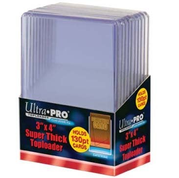 Ultra Pro 3 X 4 Super Thick 130pt Toploader  10ct