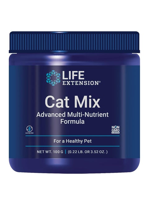 Life Extension Cat Mix – For Heart, Kidney & Pancreatic Function + Gut Health –with Vitamins & Essential Nutrients - Formula For Kitty - Gluten-Free, Non-GMO – Net Wt.100 Grams (85 Servings)