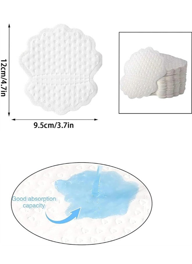 Underarm Sweat Pads, 50 Pcs Disposable Underarm Sweat Pads Antiperspirant Absorbent Odour Blocker Pads Armpit Dress Shields for Women and Men, White