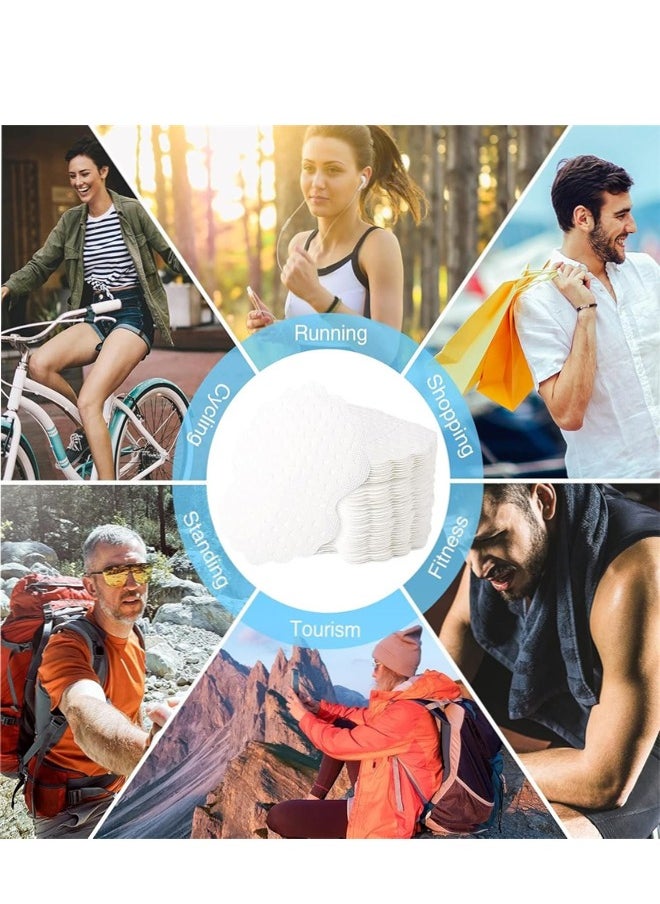Underarm Sweat Pads, 50 Pcs Disposable Underarm Sweat Pads Antiperspirant Absorbent Odour Blocker Pads Armpit Dress Shields for Women and Men, White