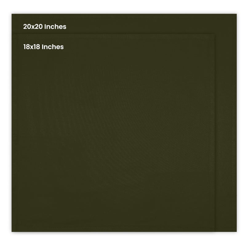 Utopia Kitchen Olive Cloth Napkins [12 Pack  18x18 Inch] Absorbent Cotton Blend Washable and Reusable for Dinner  Restaurant  Lunch  Wedding and Hotel - Image 2