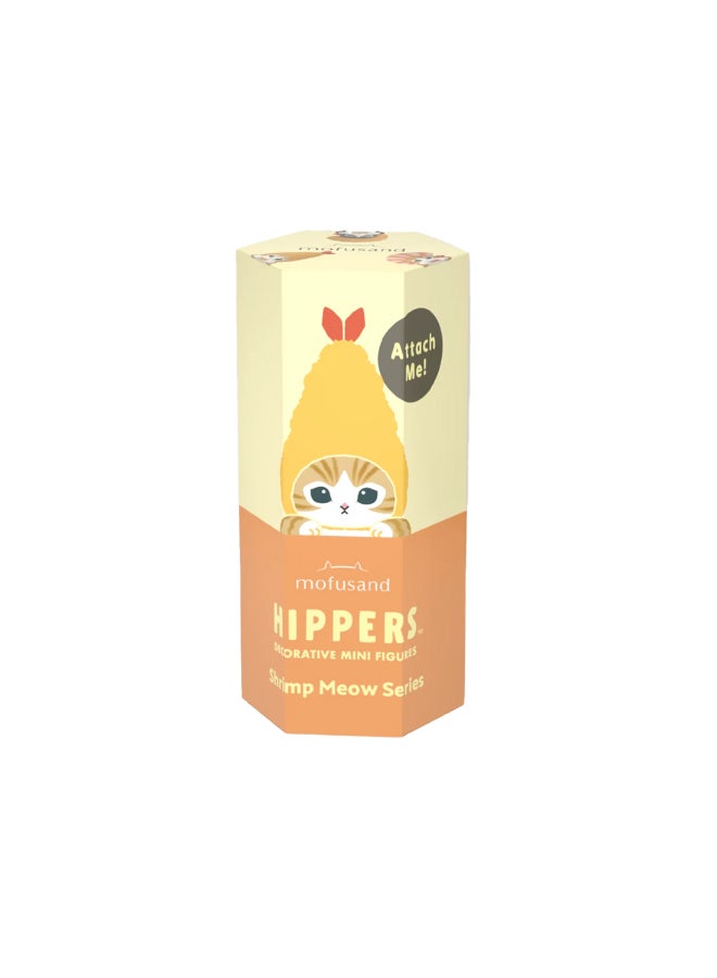 Mofusand Hippers Shrimp Meow Series Decorative Mini Figure Cute Cat Cosplay Laptop Monitor Smartphone Border Attachment Ornament Single Random Mystery Toy Blind Box