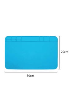 KASTWAVE Multi Purpose Work Mat, Repair Mat Soldering Mat Silicone Work Station with Grids Used for Watch Phone Laptop Repair Soldering Repair Smartphone LCD Screen Separator Machine Repair Tools (2 Pack)  - Image 2