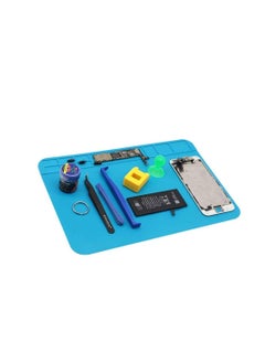 KASTWAVE Multi Purpose Work Mat, Repair Mat Soldering Mat Silicone Work Station with Grids Used for Watch Phone Laptop Repair Soldering Repair Smartphone LCD Screen Separator Machine Repair Tools (2 Pack)  - Image 5