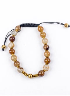 Stainless Steel 316 Beads Bracelets - Brown