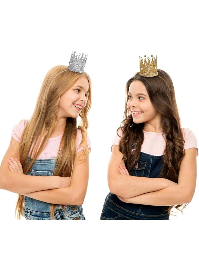 إيروريكس عصابات رأس على شكل تاج لتصوير الطفل، تاج مرن للأميرة، قبعة عيد ميلاد للرضيع - Image 3