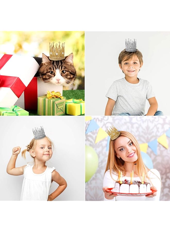 إيروريكس عصابات رأس على شكل تاج لتصوير الطفل، تاج مرن للأميرة، قبعة عيد ميلاد للرضيع - Image 4