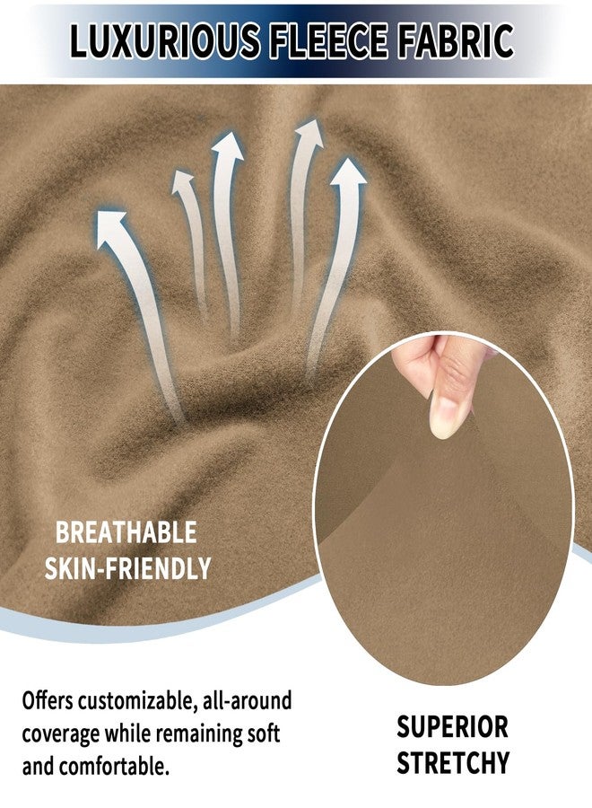 PureFit Recliner Console Cover for Reclining Couch Covers, Super Stretch Middle Console Slipcovers for Recliner Sofa Cover, Furniture Protector for Kids Pets with Pockets&Elastic Bottom, Camel - Image 2