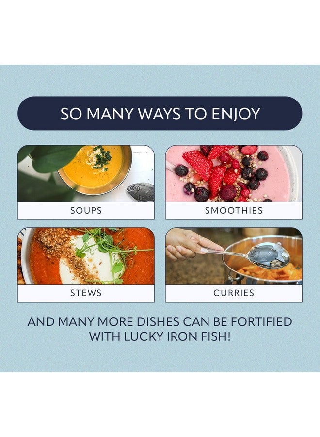 Lucky Iron Fish سمكة الحديد المحظوظة الأصلية ®. بديل مكمل الحديد لتقليل النقص. لا آثار جانبية. استخدم مرة واحدة يوميًا - إمداد لمدة 5 سنوات متضمن. - Image 5