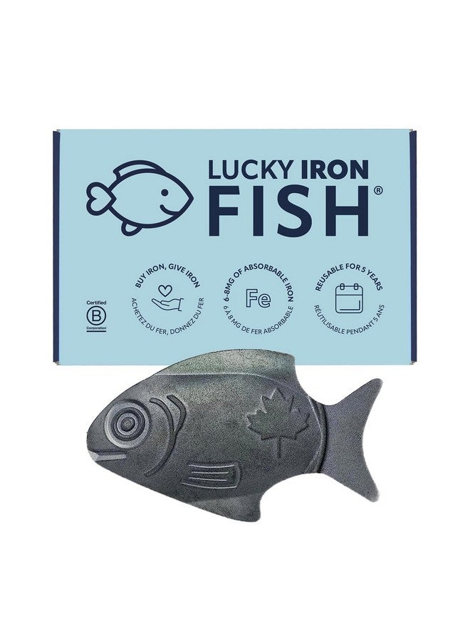 Lucky Iron Fish سمكة الحديد المحظوظة الأصلية ®. بديل مكمل الحديد لتقليل النقص. لا آثار جانبية. استخدم مرة واحدة يوميًا - إمداد لمدة 5 سنوات متضمن. - Image 1