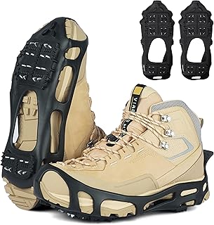 OROOTL OROOTL Ice Cleats for Shoes Boots Snow Walk Traction Cleats Crampons for Women Men Kids Anti Slip 24-Stud Grippers - Image 1