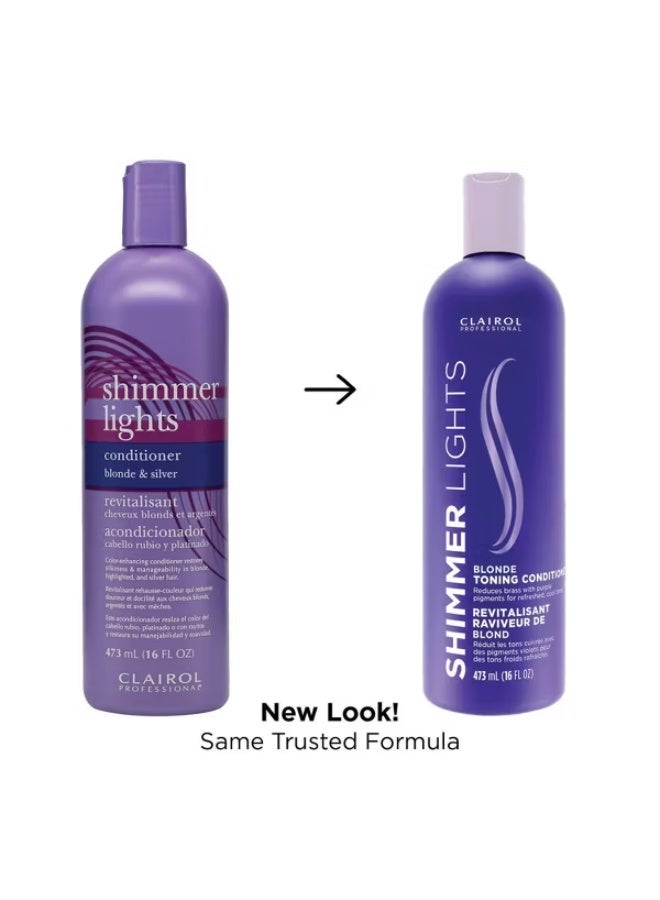 CLAIROL Shimmer Lights Blonde Toning Conditioner - 16 fl oz - Image 3