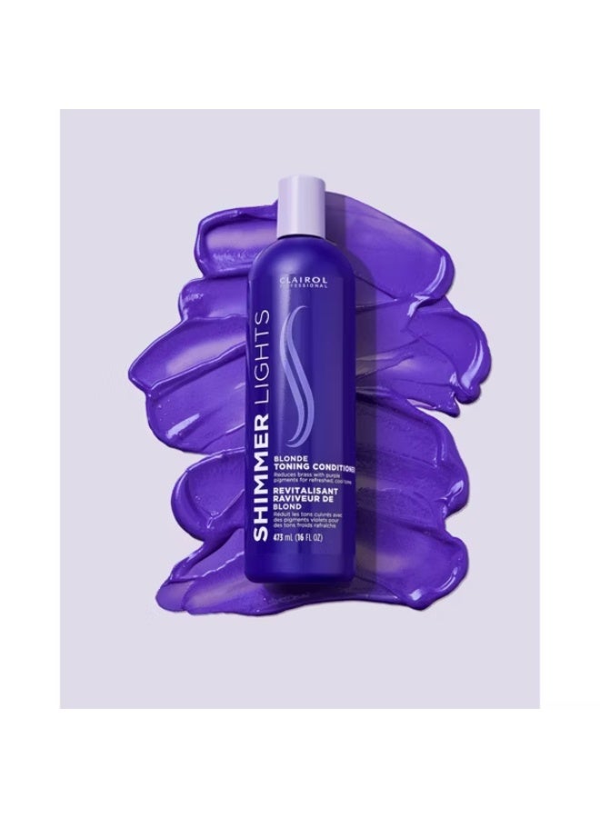 CLAIROL Shimmer Lights Blonde Toning Conditioner - 16 fl oz - Image 4