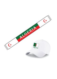 Generic Algeria Sports Combo Pack - Gifts for Sports Fan - Cap - Scarf - Flag - Flag Pin - Drawstring Bag  - Image 1