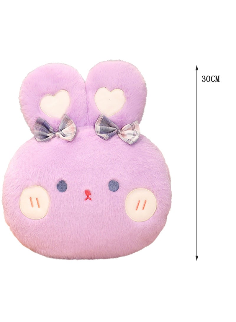 30 CM Cute Rabbit Plush Toy Soft Stuffed Cartoon Animal Doll For Girls And Boys All Ages Gift（Purple） - Image 2
