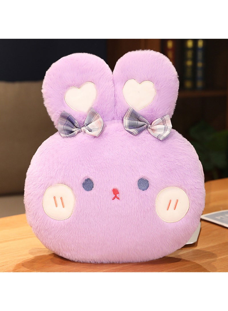 30 CM Cute Rabbit Plush Toy Soft Stuffed Cartoon Animal Doll For Girls And Boys All Ages Gift（Purple） - Image 3