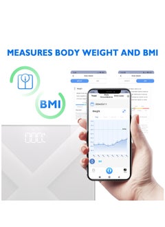 Titan Electronics T Electronics Smart Bluetooth Digital Scale for Body Weight and BMI - Bathroom Use  - Image 4