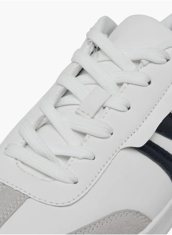 ال بي ال من شو اكسبرس Men's Panelled Sneakers with Lace-Up Closure