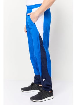 Reebok Men Sportswear Fit Brand Logo Training Track Pants, Blue  - Image 3