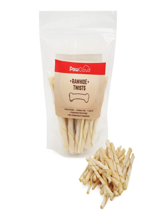 PawCloud Rawhide Twists Dog Chew Sticks, Twisted White Dog Treat, 1 Kg - Image 2
