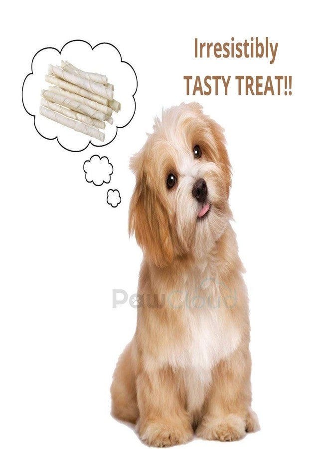 PawCloud Rawhide Twists Dog Chew Sticks, Twisted White Dog Treat, 1 Kg - Image 4