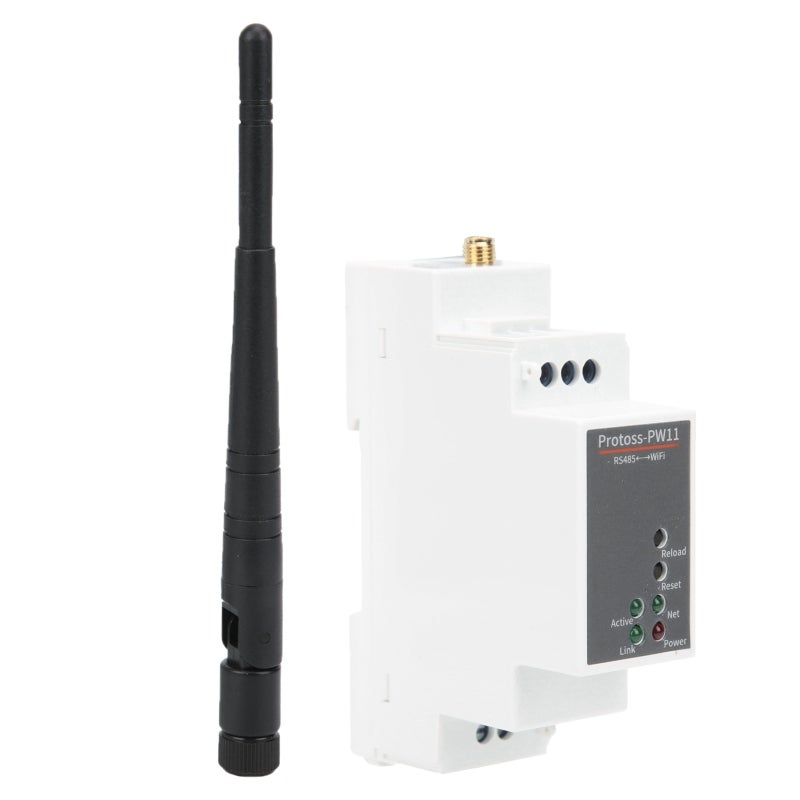 RS485 إلى خادم تسلسلي WiFi إدخال 9-50 فولت تيار مستمر مادة PC ABS - يدعم SmartLink V8 التكوين الذكي بروتوكول TCP UDP MQTT HTTP WebSocket - تحويل RS485 إلى WiFi لتطبيقات إنترنت الأشياء الصناعية - Image 3