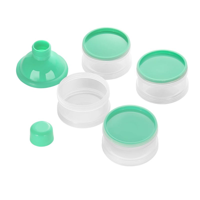 accmor Formula Dispenser On The Go, 4 Compartments Stackable Formula Container for Travel, Baby Milk Powder Kids Snack Container, BPA Free ﻿ - Image 2