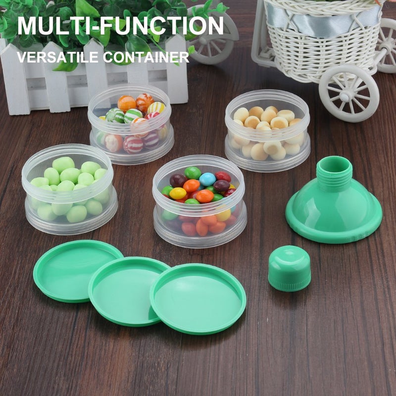 accmor Formula Dispenser On The Go, 4 Compartments Stackable Formula Container for Travel, Baby Milk Powder Kids Snack Container, BPA Free ﻿ - Image 3