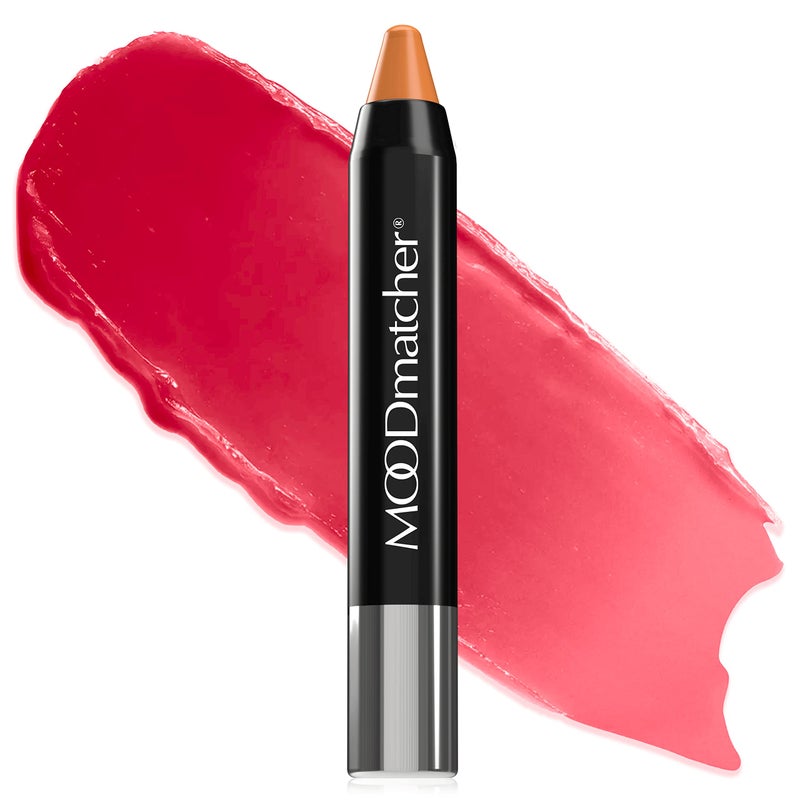 MOODmatcher Twist Stick Original Color-Change Lipstick, Red-12 Hour Long Wear, Waterproof, Ultra Hydrating With Aloe & Vitamin E, Smudgeproof, faderproof & Kissproof (Orange) - Image 1