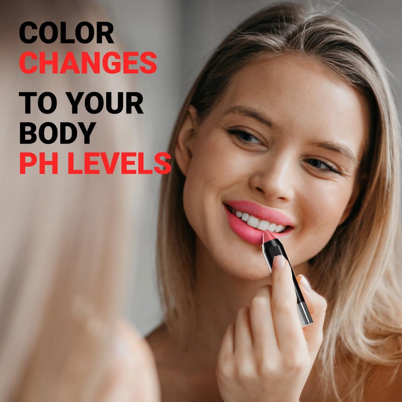 MOODmatcher Twist Stick Original Color-Change Lipstick, Red-12 Hour Long Wear, Waterproof, Ultra Hydrating With Aloe & Vitamin E, Smudgeproof, faderproof & Kissproof (Orange) - Image 5