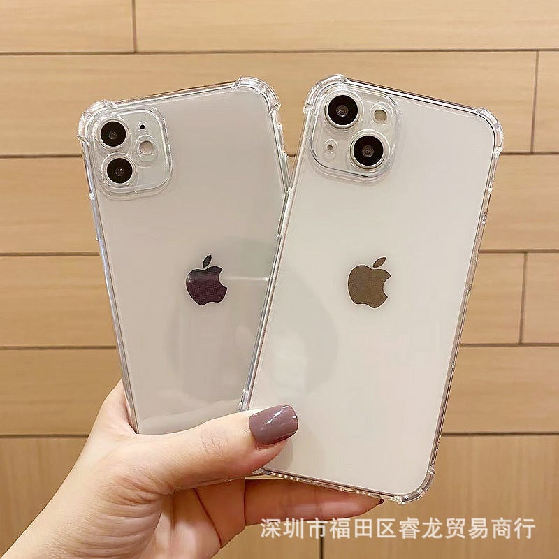 Apple 15/13/12 Phone Case 14 Protective Case 11 Space Case Pro Glue Case Pro Max Transparent Soft Case Applicable - Image 3