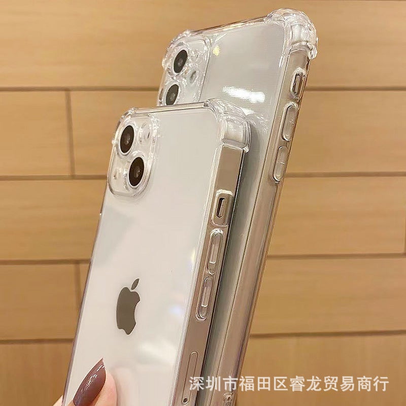 Apple 15/13/12 Phone Case 14 Protective Case 11 Space Case Pro Glue Case Pro Max Transparent Soft Case Applicable - Image 5
