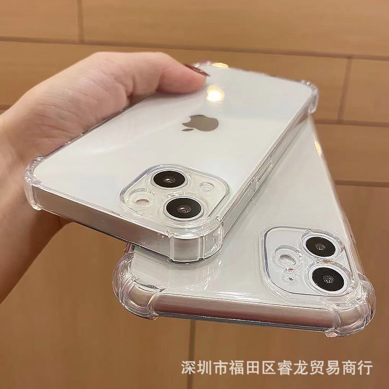 Apple 15/13/12 Phone Case 14 Protective Case 11 Space Case Pro Glue Case Pro Max Transparent Soft Case Applicable - Image 4