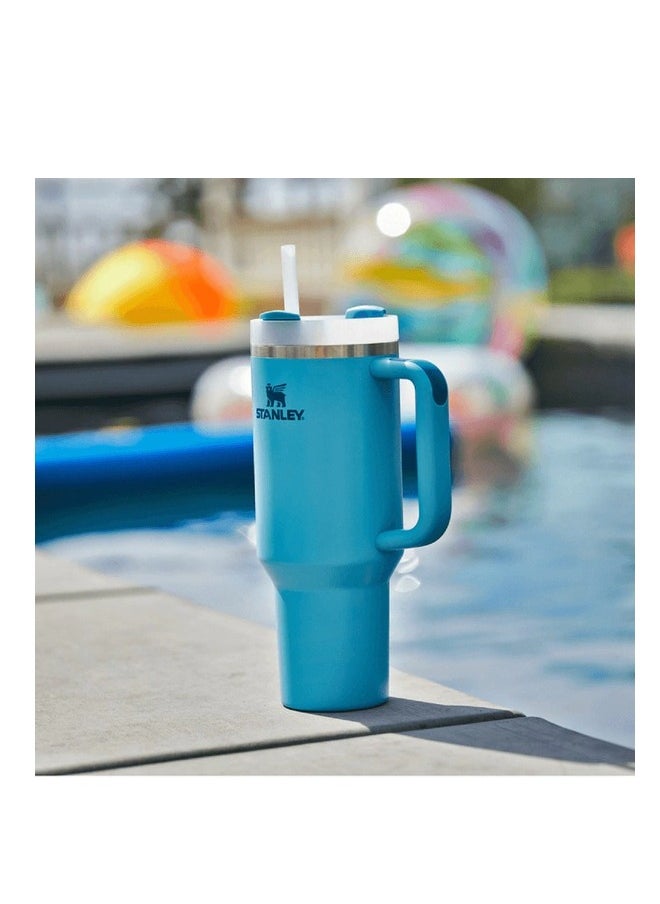 Stanley - 40oz Tumbler with Handle Insulated Stainless Steel Travel Coffee Mug with Straw & Medium Water Bottle Cup for Hot & Cold Beverages - Image 1
