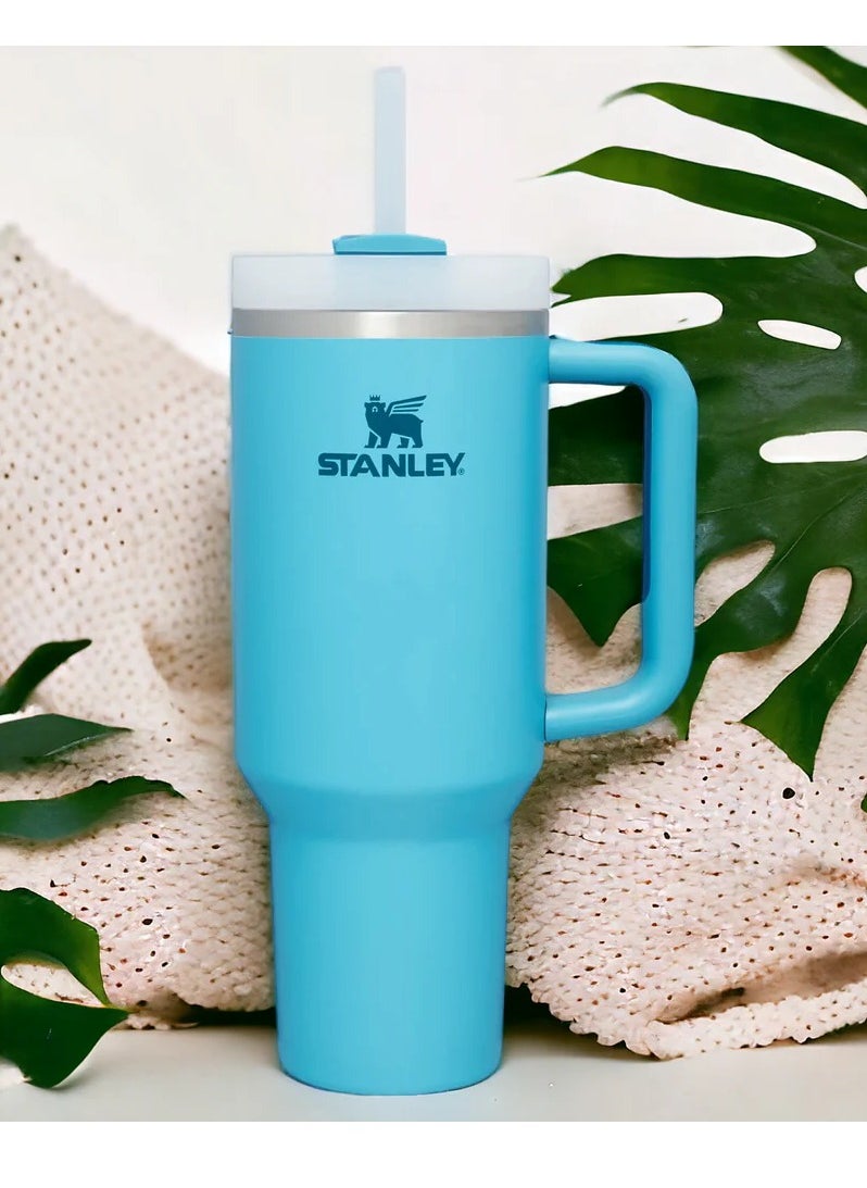Stanley - 40oz Tumbler with Handle Insulated Stainless Steel Travel Coffee Mug with Straw & Medium Water Bottle Cup for Hot & Cold Beverages - Image 1