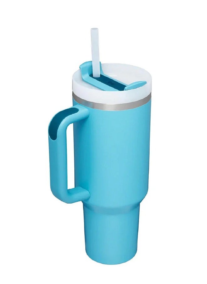 Stanley - 40oz Tumbler with Handle Insulated Stainless Steel Travel Coffee Mug with Straw & Medium Water Bottle Cup for Hot & Cold Beverages - Image 1