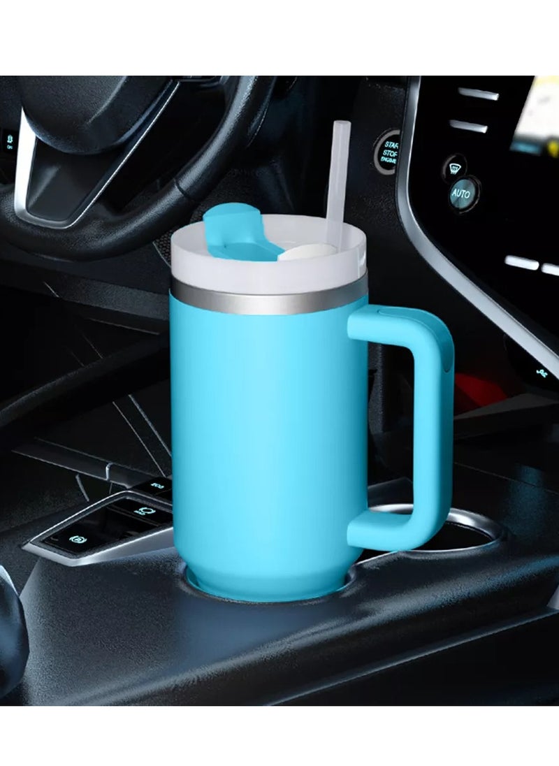 Stanley - 40oz Tumbler with Handle Insulated Stainless Steel Travel Coffee Mug with Straw & Medium Water Bottle Cup for Hot & Cold Beverages - Image 1