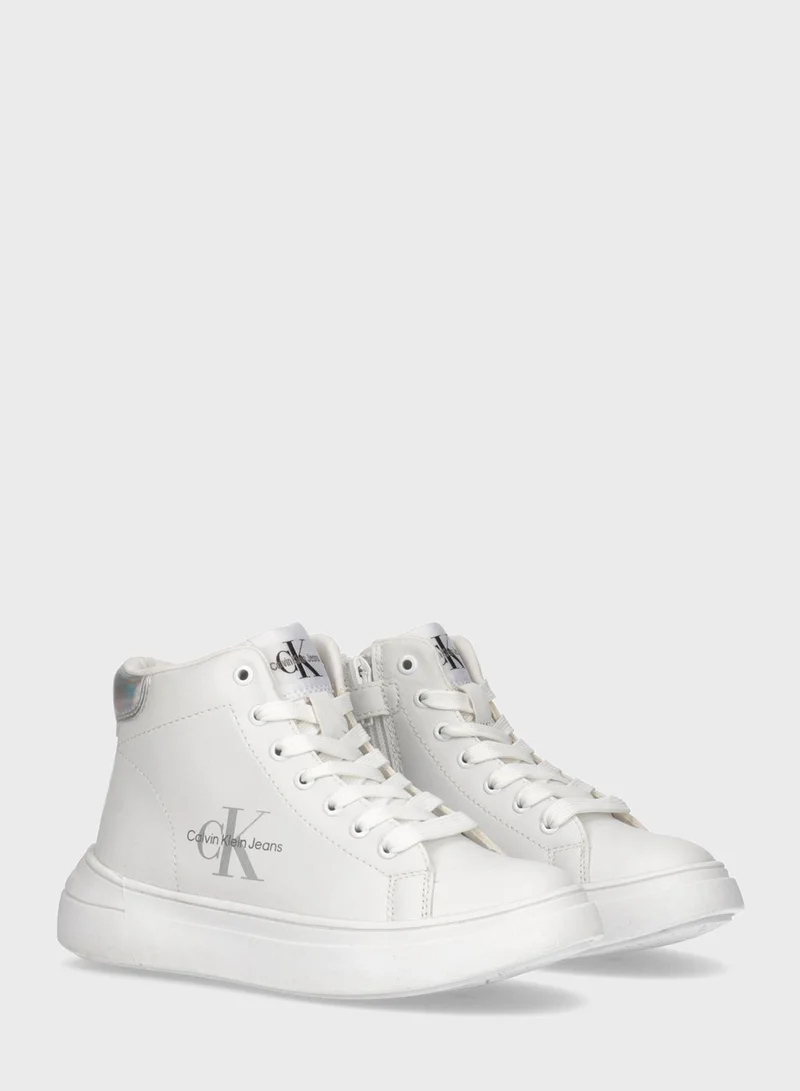 Calvin Klein Jeans Youth High Top Lace Up Sneakers